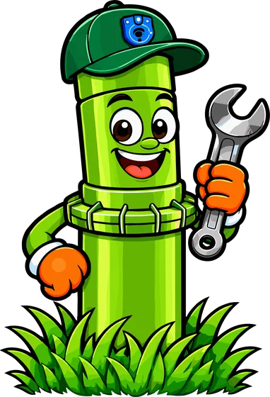 Rocky holding a wrench